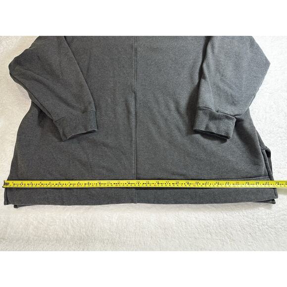 Athleta Retroplush Heather Crewneck Cozy Soft Athleisure Plus Size 2X Gray - Picture 4 of 8